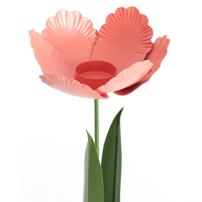 Light & Living Teelichthalter Alfori grun rosa 35 cm