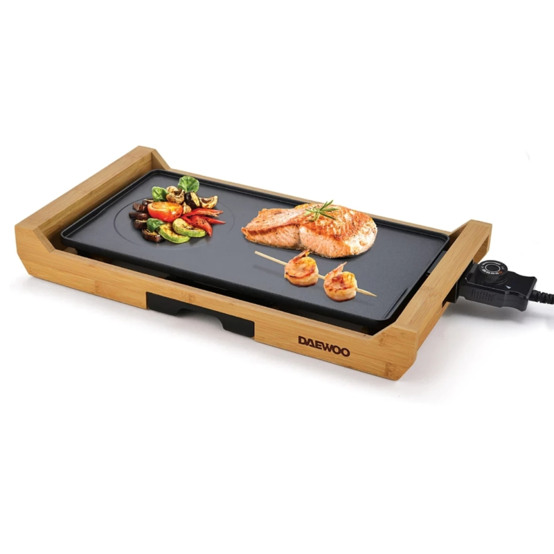 Daewoo gourmetstel bamboe 51 cm 2200 watt