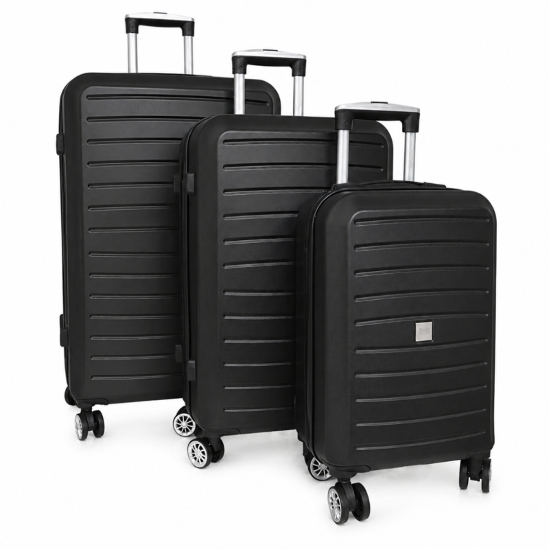 Kofferset Sunset zwart 95/56/27 L set van 3