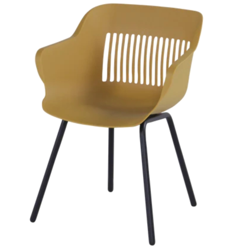 Hartman tuinstoel Jill Rondo black/yellow 78 cm