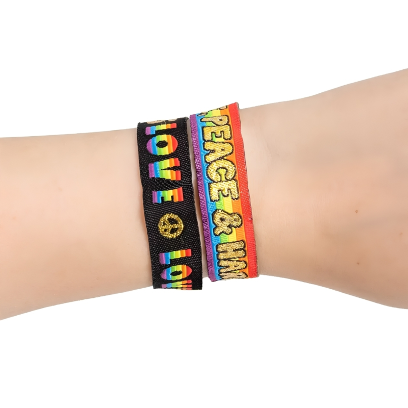 Festival armband Love Peace and Harmony set van 2
