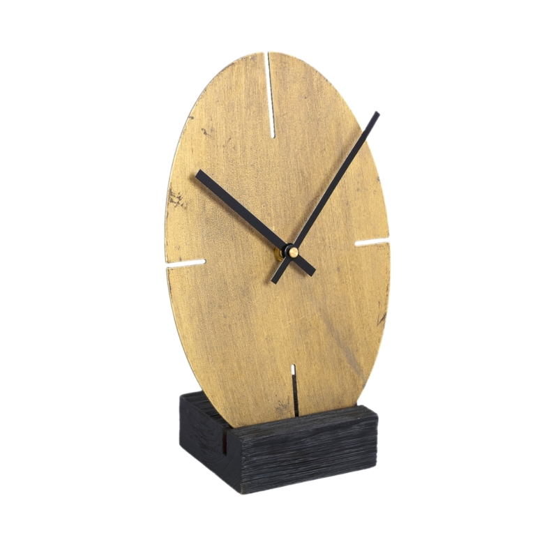 PTMD klok Tunes goudkleurig 29.5 cm
