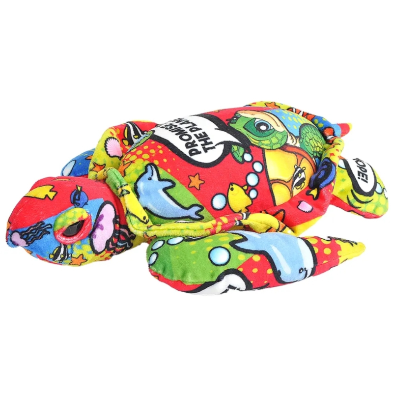 Wild Republic knuffel message EN schildpad 35 cm