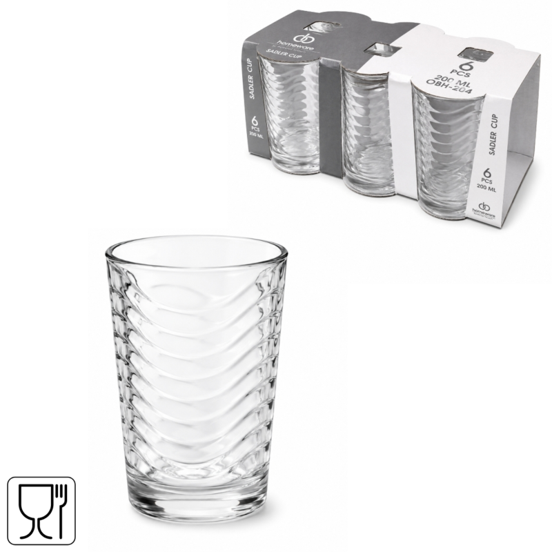 Homeware drinkglas Sadler 200 ml 6 stuks