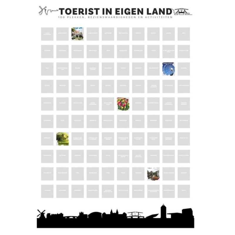 Senza scratch poster Tourist In Own Country 80 cm