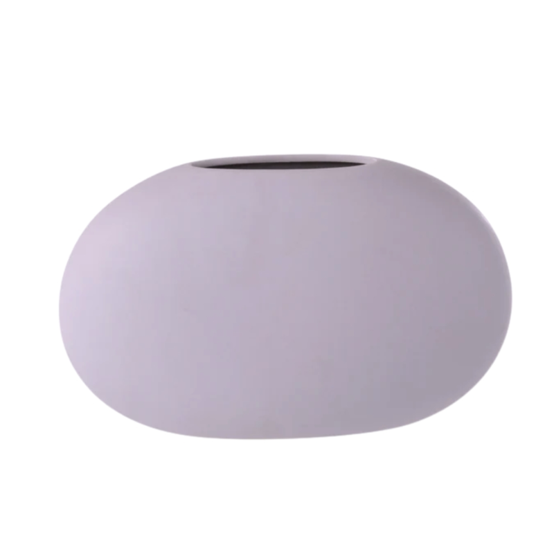 J-Line vaas Ovaal plat lichtpaars 27 cm