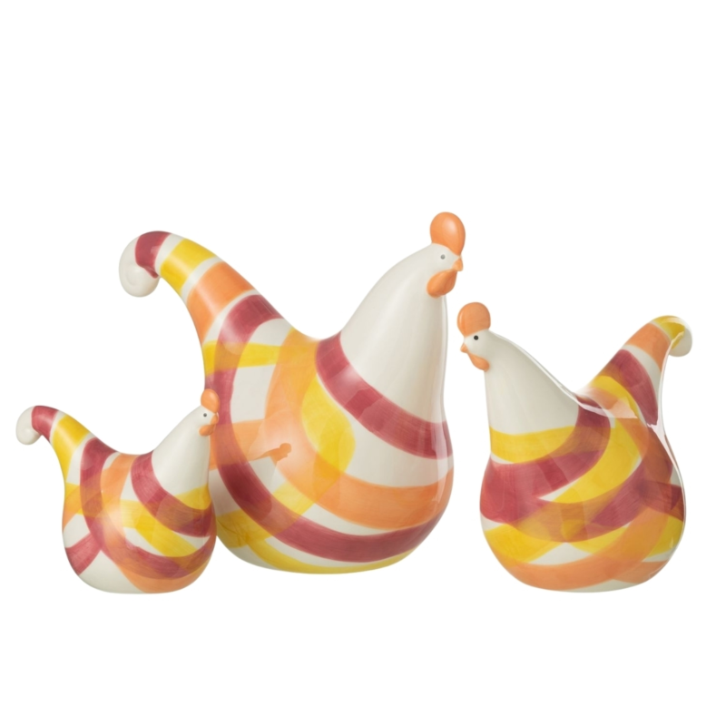 J-line hanen strepen 25 cm set van 3