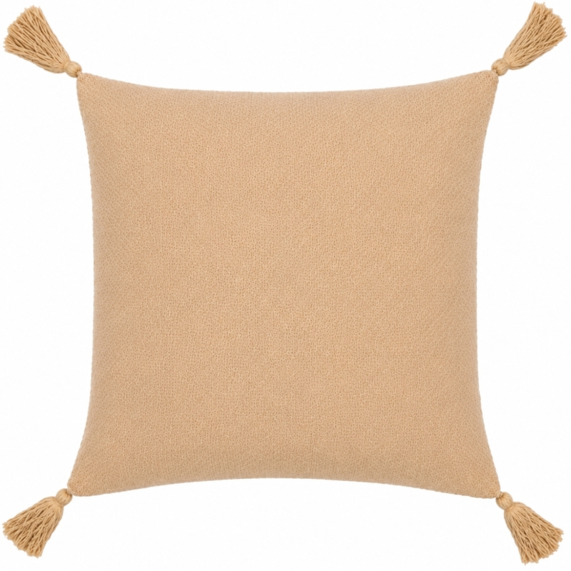 J-Line kussen Bloem beige 43 x 43 cm