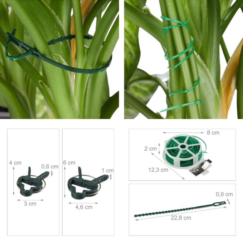 Relaxdays plantensteun set 110-delig