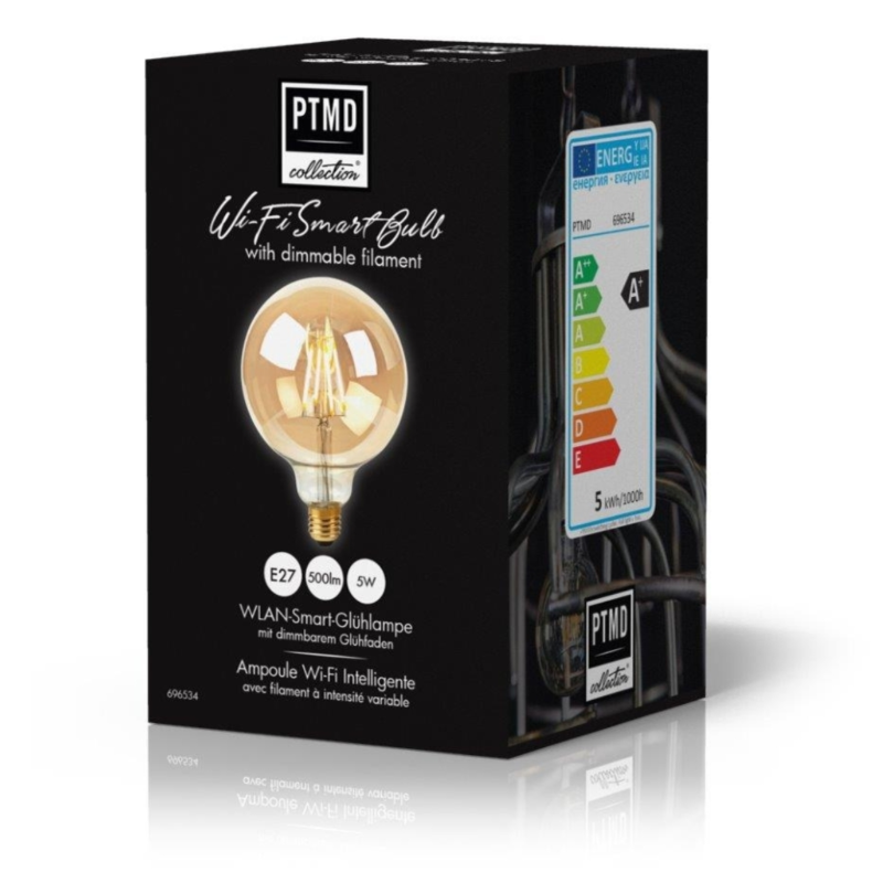 PTMD LED intelligente Wi-Fi Lampe rund E27 5W