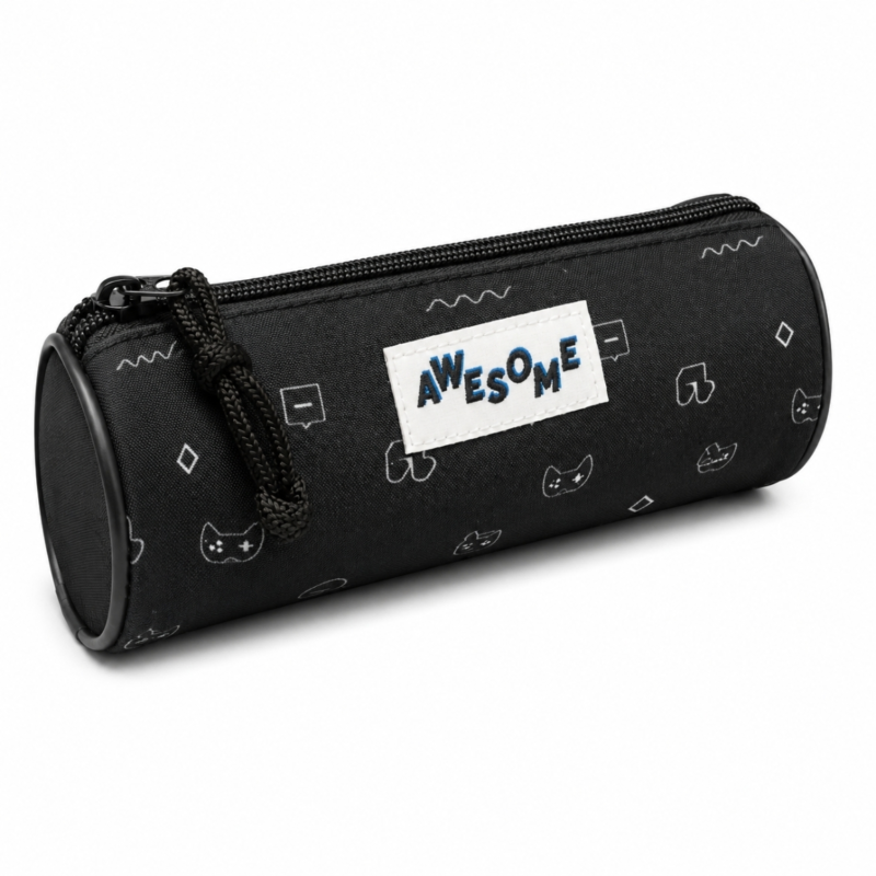 Etui Awesome zwart 23 cm