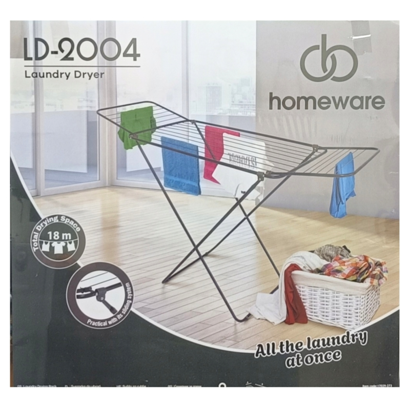 Homeware droogrek zwart 170 cm