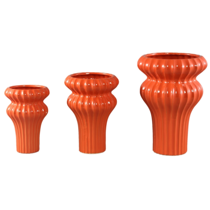 PTMD bloempot Glenna L oranje 36 cm
