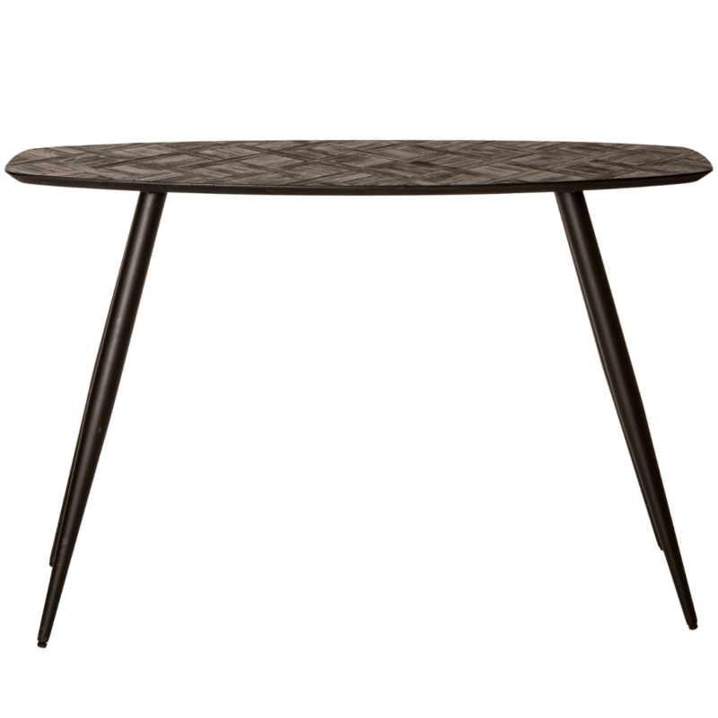 PTMD sidetable Tyano teakhout zwart 120 cm