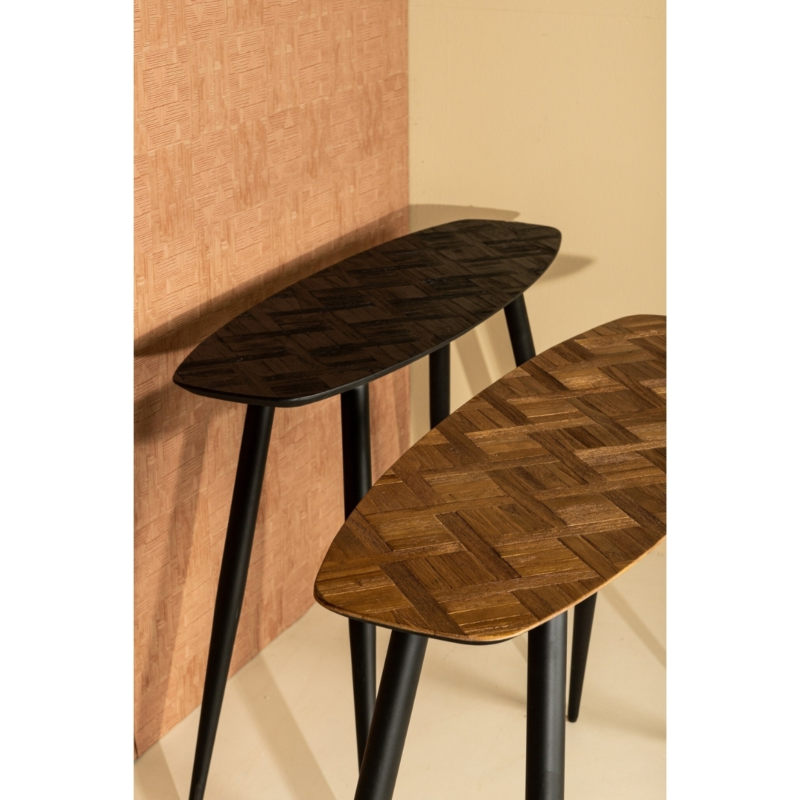 PTMD sidetable Tyano teakhout bruin 120 cm