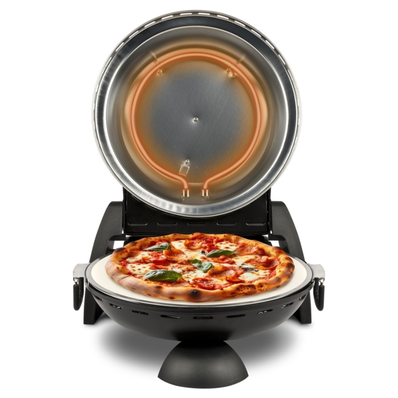 G3 Ferrari Delizia Rosso elektrische pizzaoven 1200W zwart