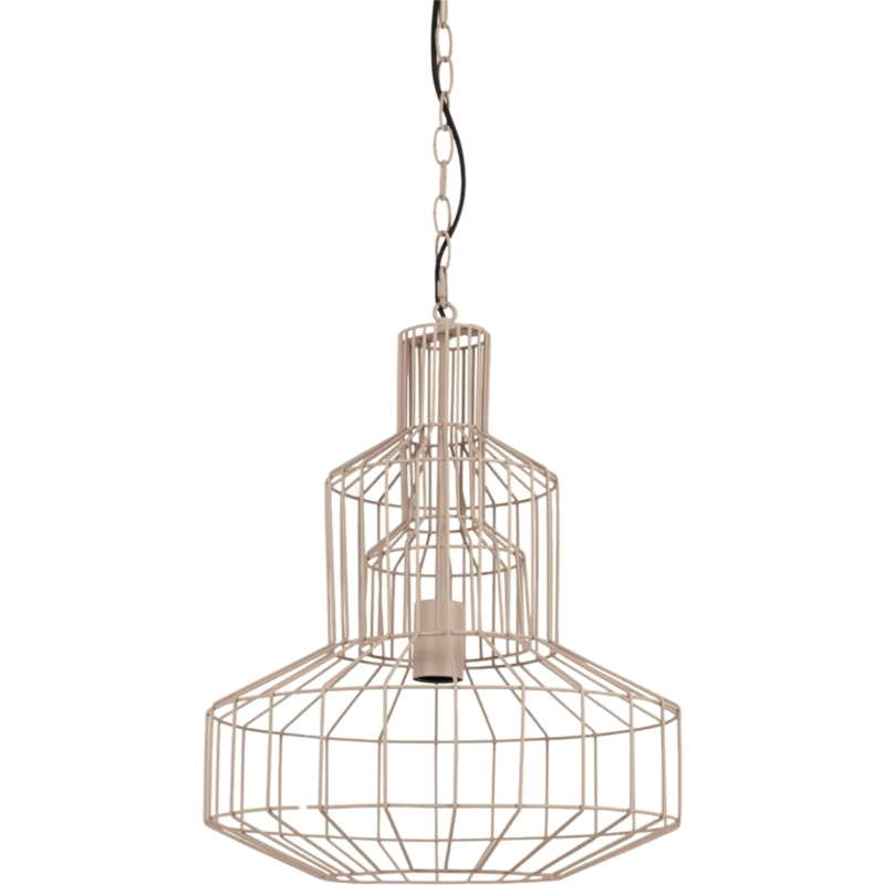 Light & Living hanglamp Fynn beige 45 cm