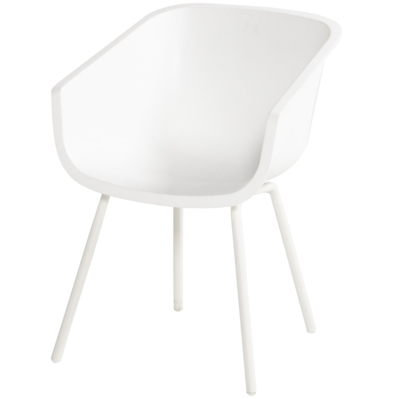Hartman tuinstoel Amalia Rondo white/white 80 cm