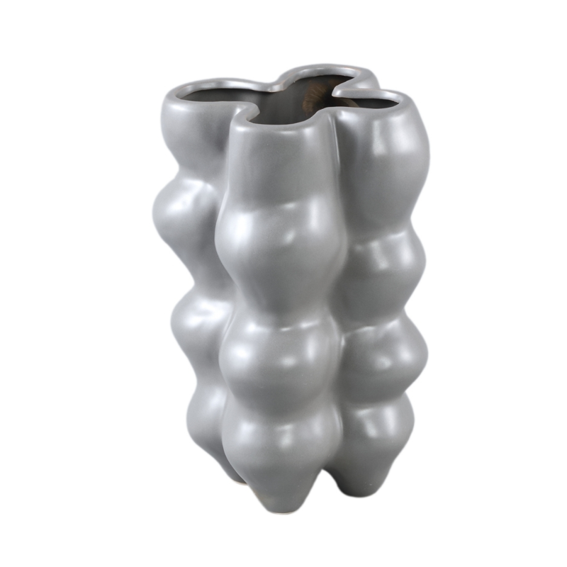 PTMD bloempot Oswaldo grijs 32 cm