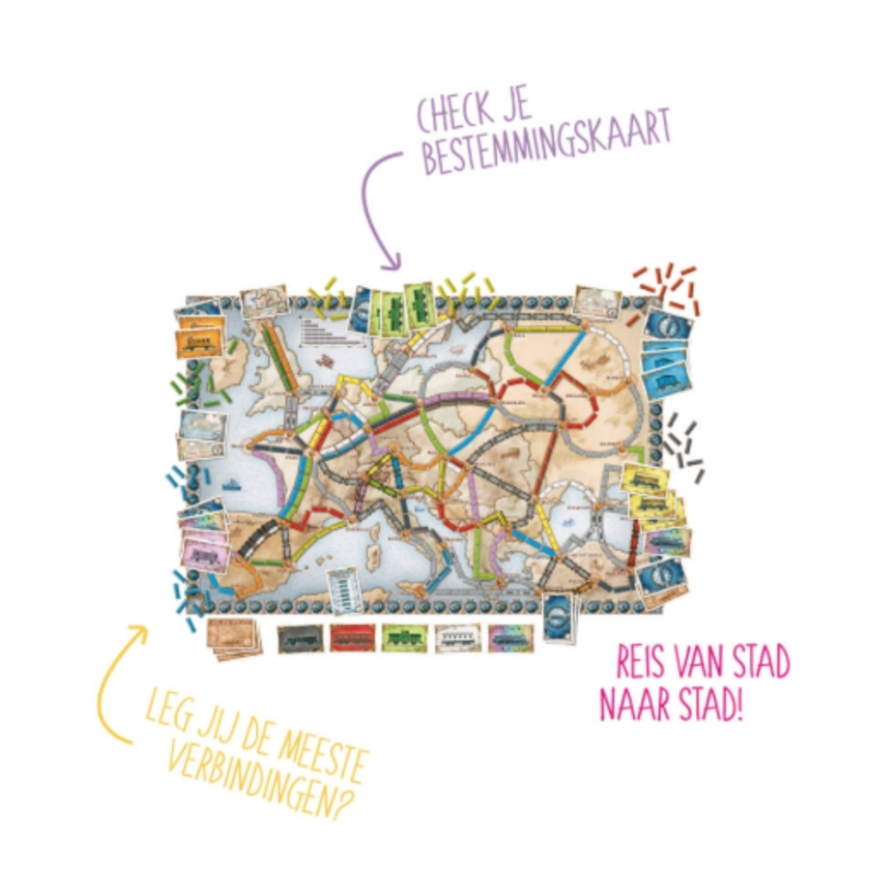 Days of Wonder bordspel Ticket to Ride Europe