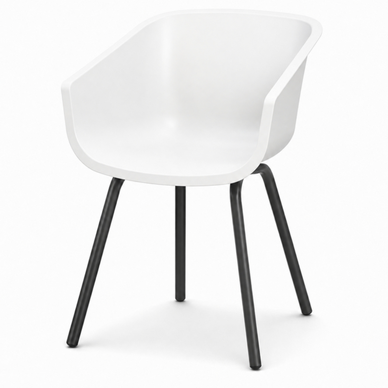 Hartman tuinstoel Amalia Rondo xerix/wit 80 cm