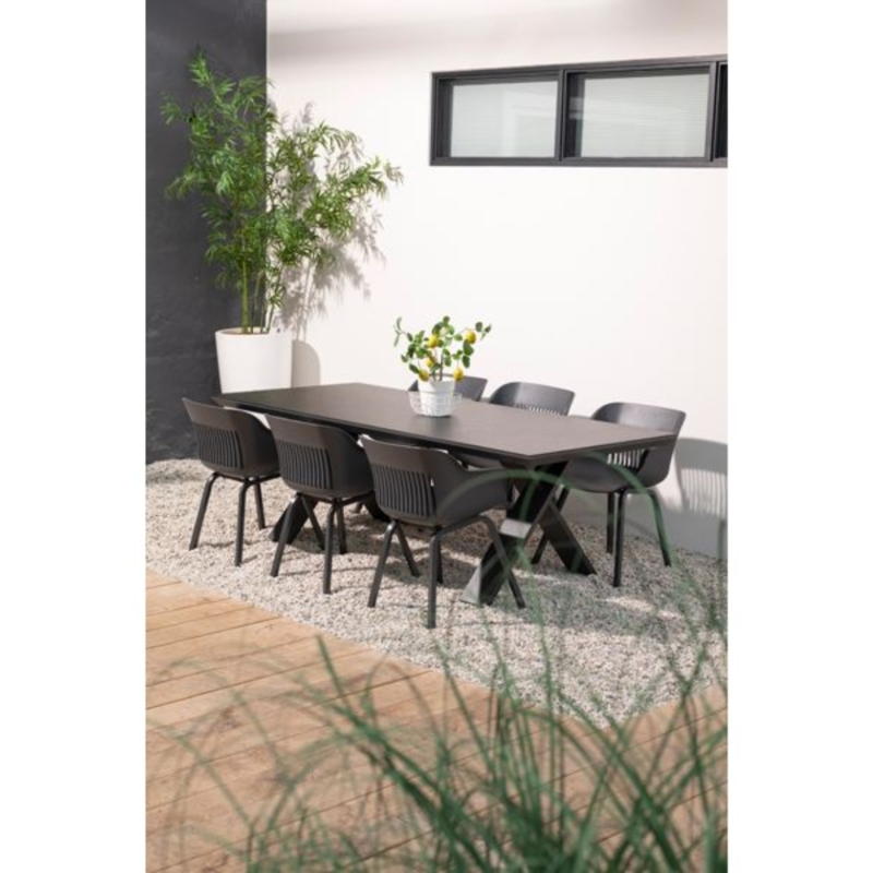 Hartman tuinstoel Jill Rondo black/moss green 78 cm