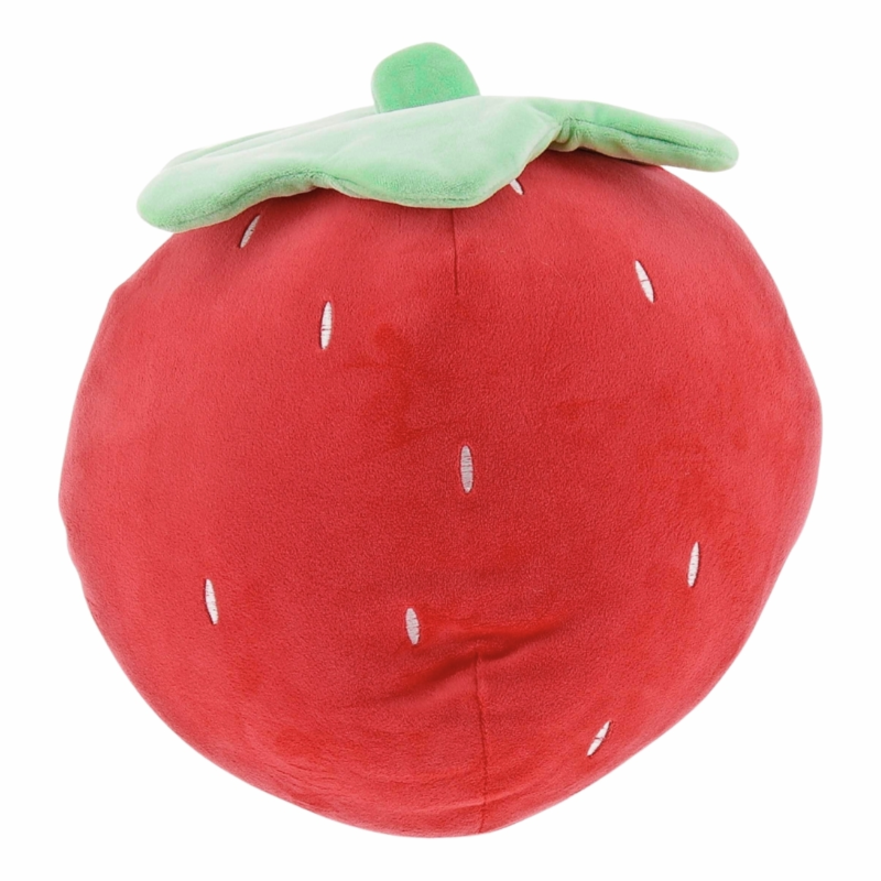 Unique Living kussen Tropic Icons strawberry rood 30 cm