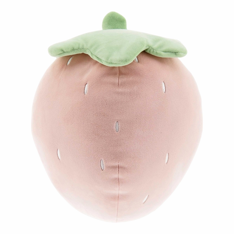 Unique Living kussen Tropic Icons strawberry roze 30 cm