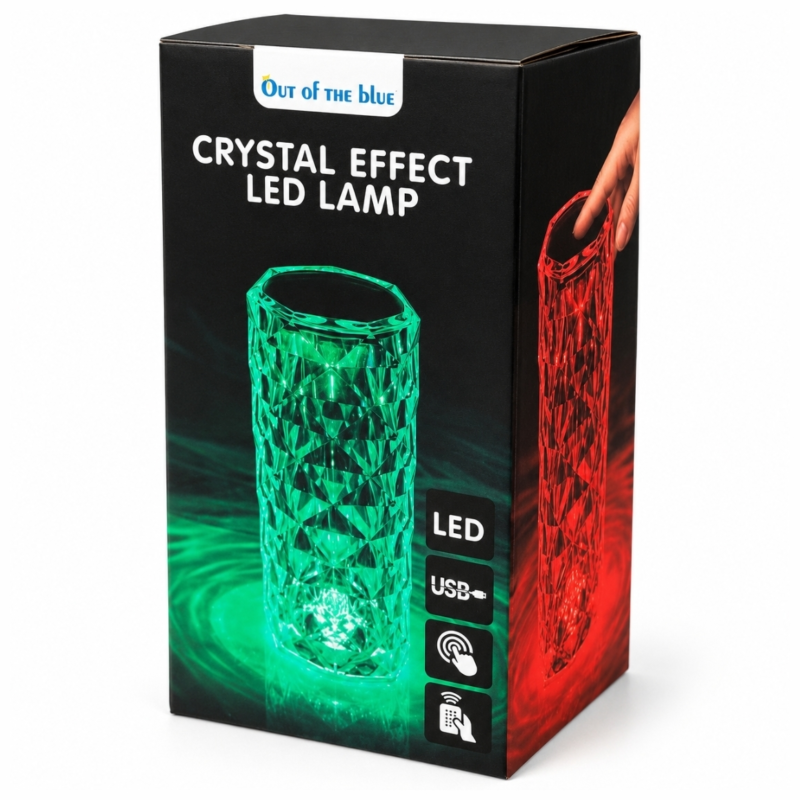 Out of the Blue lamp Crystal LED oplaadbaar 21 cm