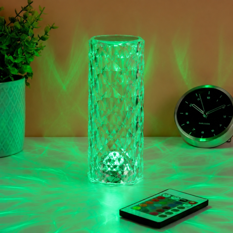 Out of the Blue lamp Crystal LED oplaadbaar 21 cm