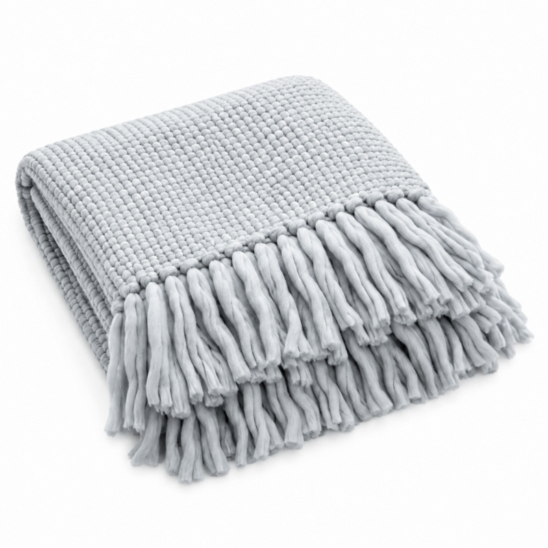 KidsDepot plaid Bo grijs 120 x 150 cm