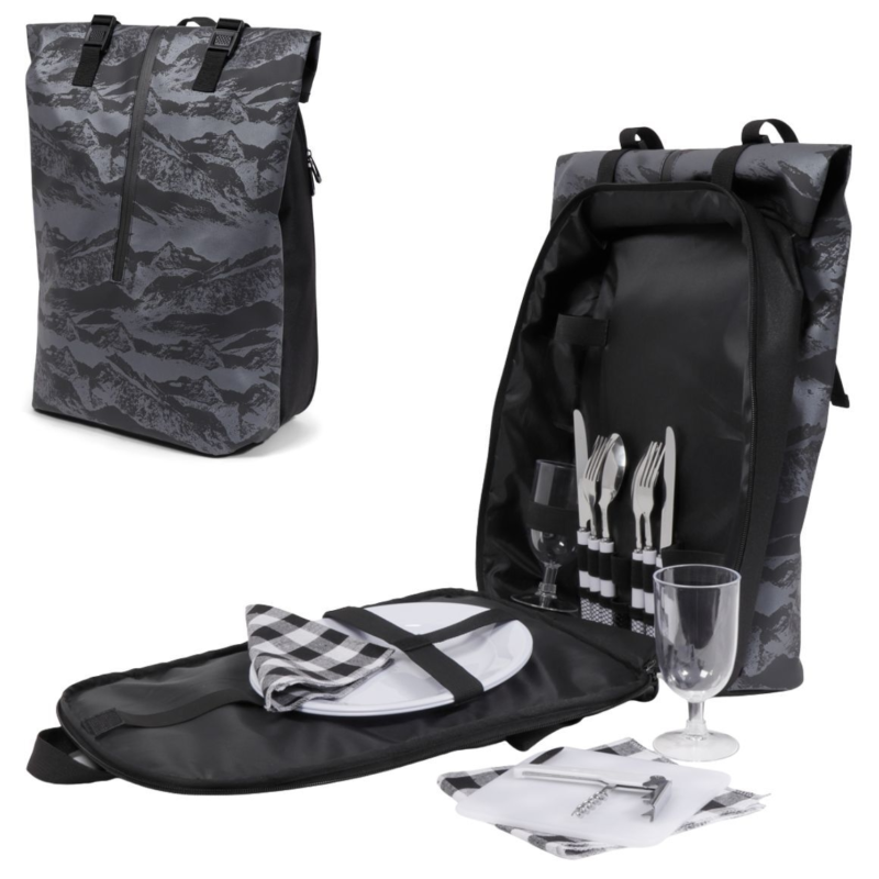 Norlander picknick rugtas metallic 14-delig 41 cm