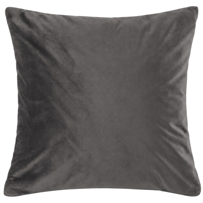 Tiseco kussen Velvet antraciet   60 x 60 cm