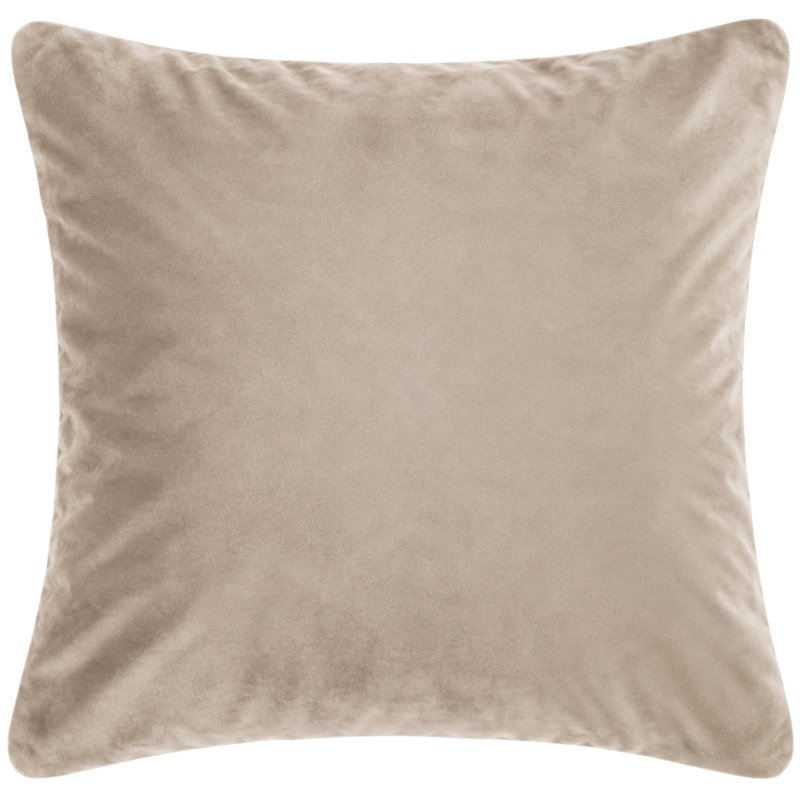Tiseco kussen Velvet licht taupe 60 x 60 cm