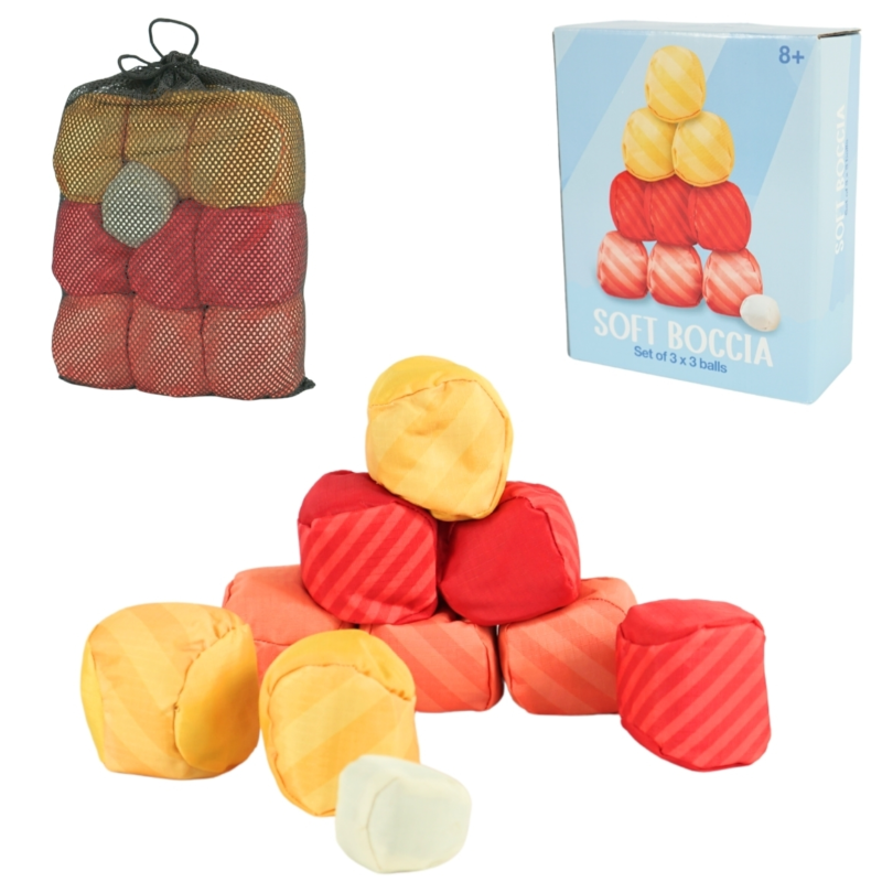 (R) Spel boccia 8 cm 10-delig in palletbox
