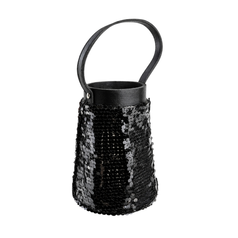 Lantaarn Lofty Glam Cone zwart 20 cm