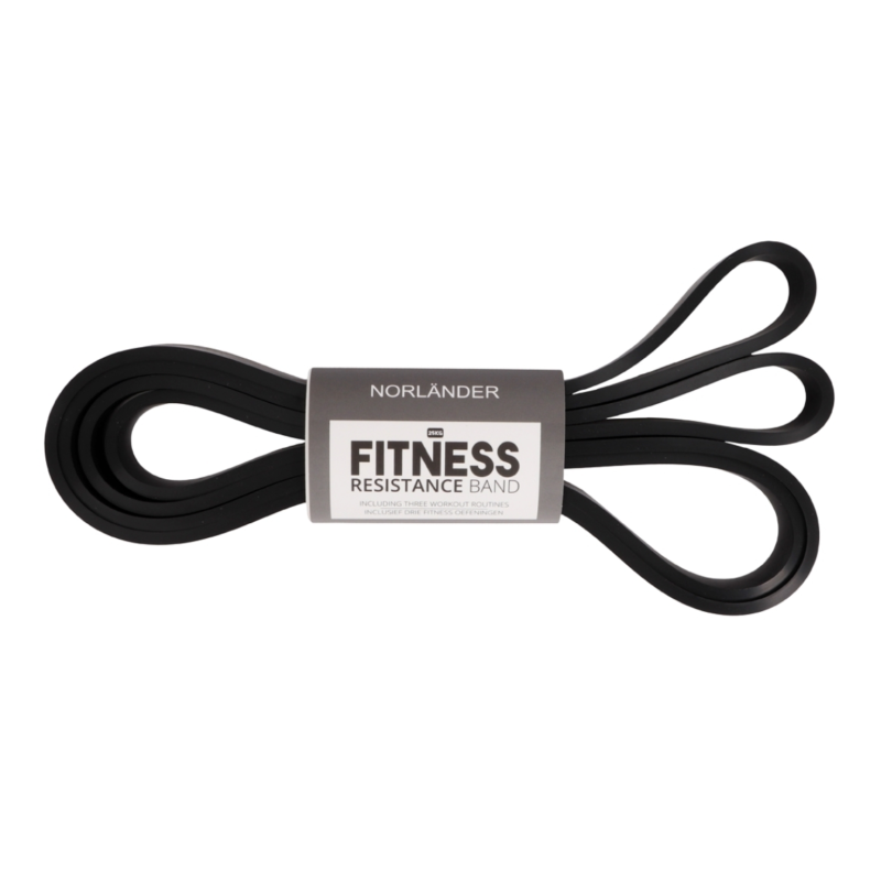 Norlander fitness band zwart 100 cm