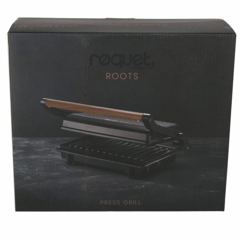 Roquet Roots contactgrill zwart 1000 watt