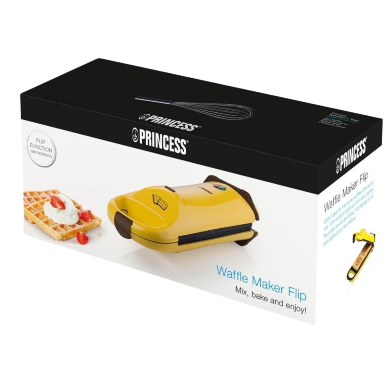 Princess wafelijzer Flip geel 700W