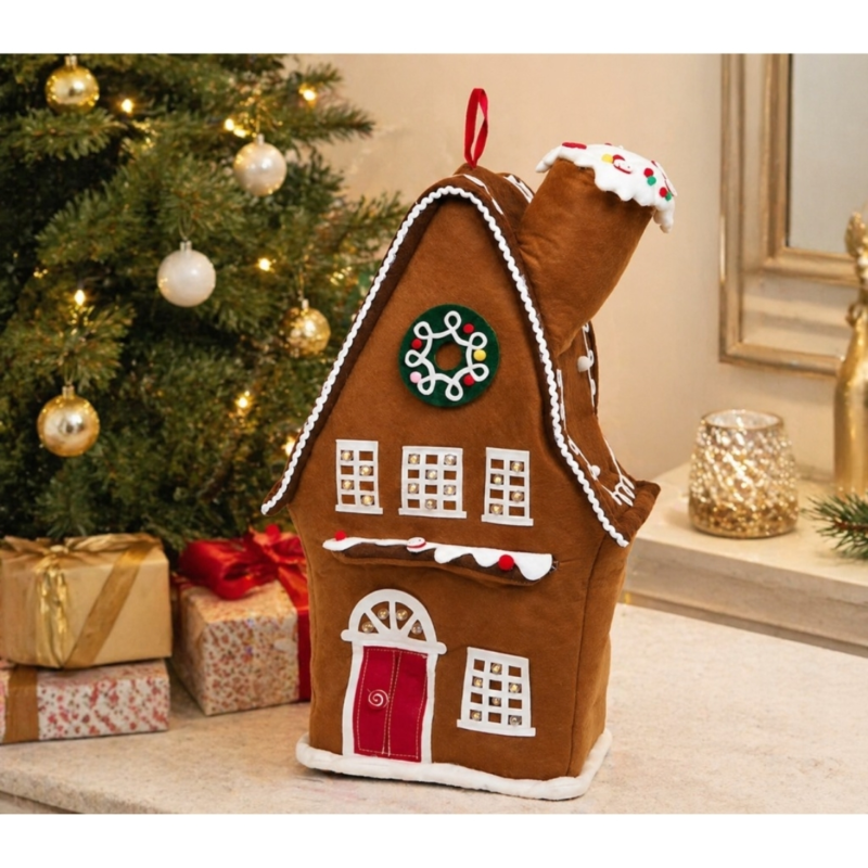 Kerst huis LED inklapbaar 60 cm 3 assorti