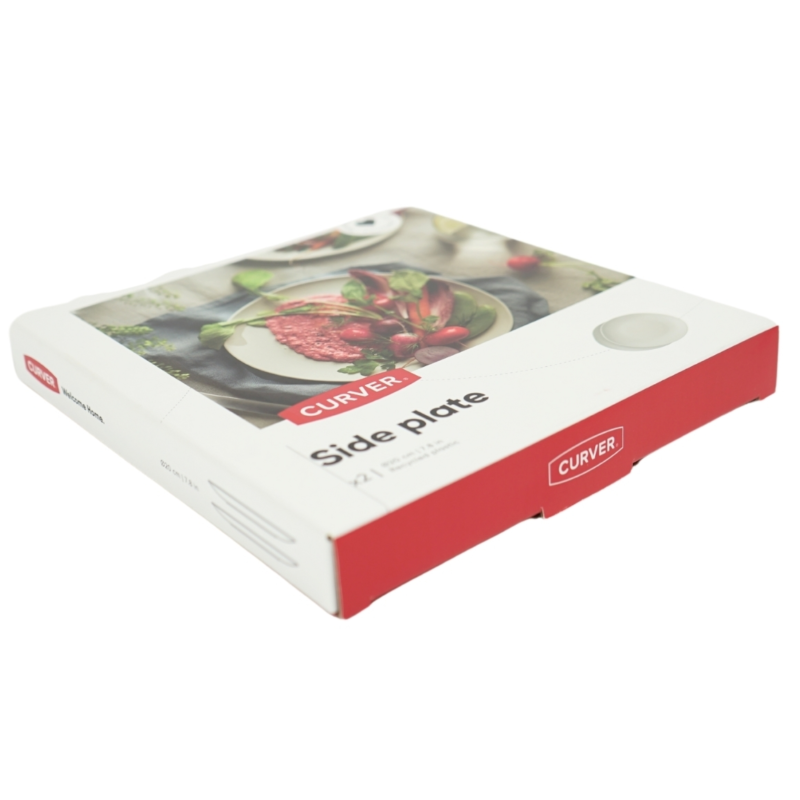 Curver ontbijtbord grijsgroen 20 cm set van 2
