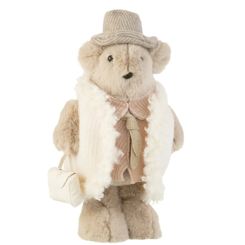 J-line figuur beer beige 43 cm