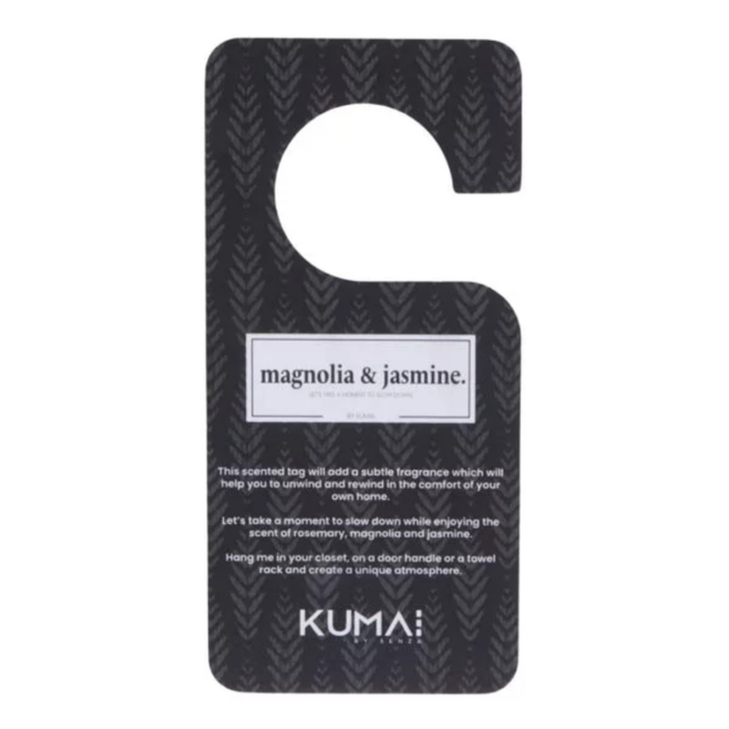 Kumai geurhanger magnolia & jasmijn zwart 15,5 cm