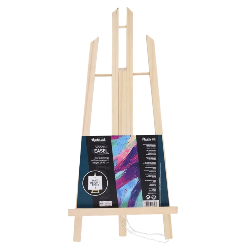 Schildersezel tafelmodel hout naturel 50 cm