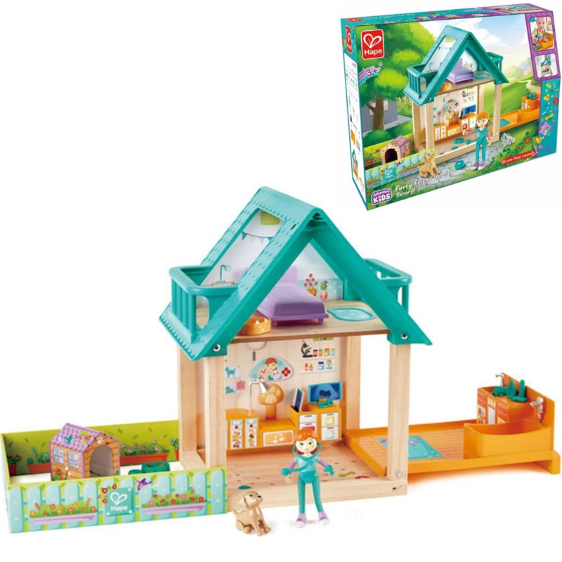 Hape Furry Friend dierenartspraktijk speelset 31-delig
