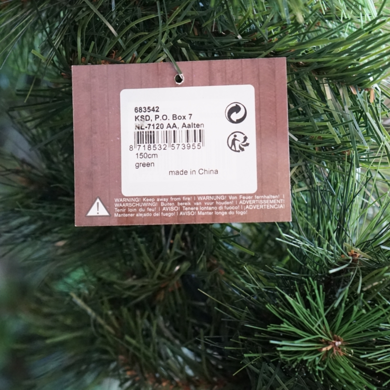 Kerstster 3D groen 160 cm