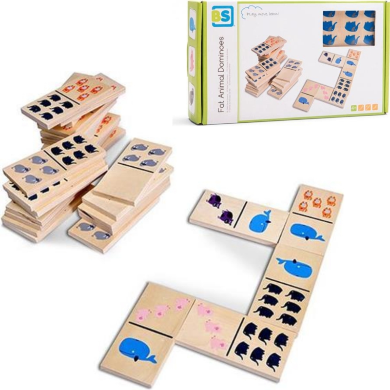 BS Toys dierendomino hout 28-delig