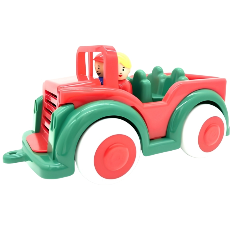Vikingtoys speelgoedauto terreinwagen rood/groen 28 cm