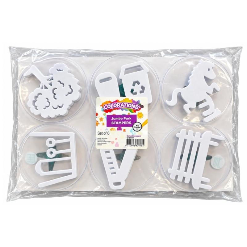 Colorations stempel speeltuin 12,5 cm 6 stuks