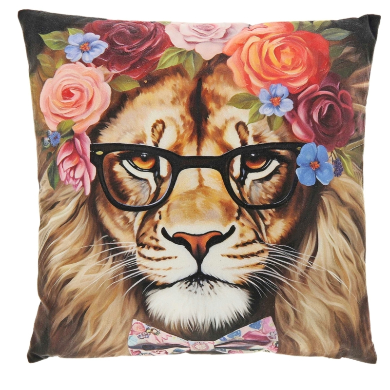 Unique Living kussen Summer leeuw 45 x 45 cm